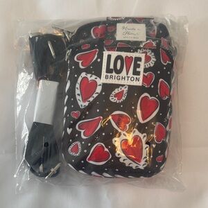 Brighton Black and Red Heart Mini Bag NEW